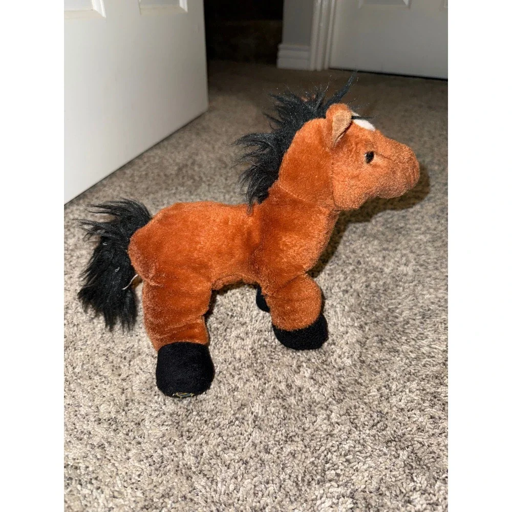 Ganz Webkinz Brown Horse Plush Pony Stuffed Animal Y2K Nostalgia Toy